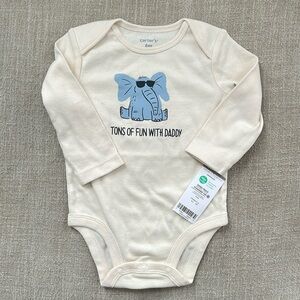 Carters Baby Boy Long Sleeve Onesie 6M